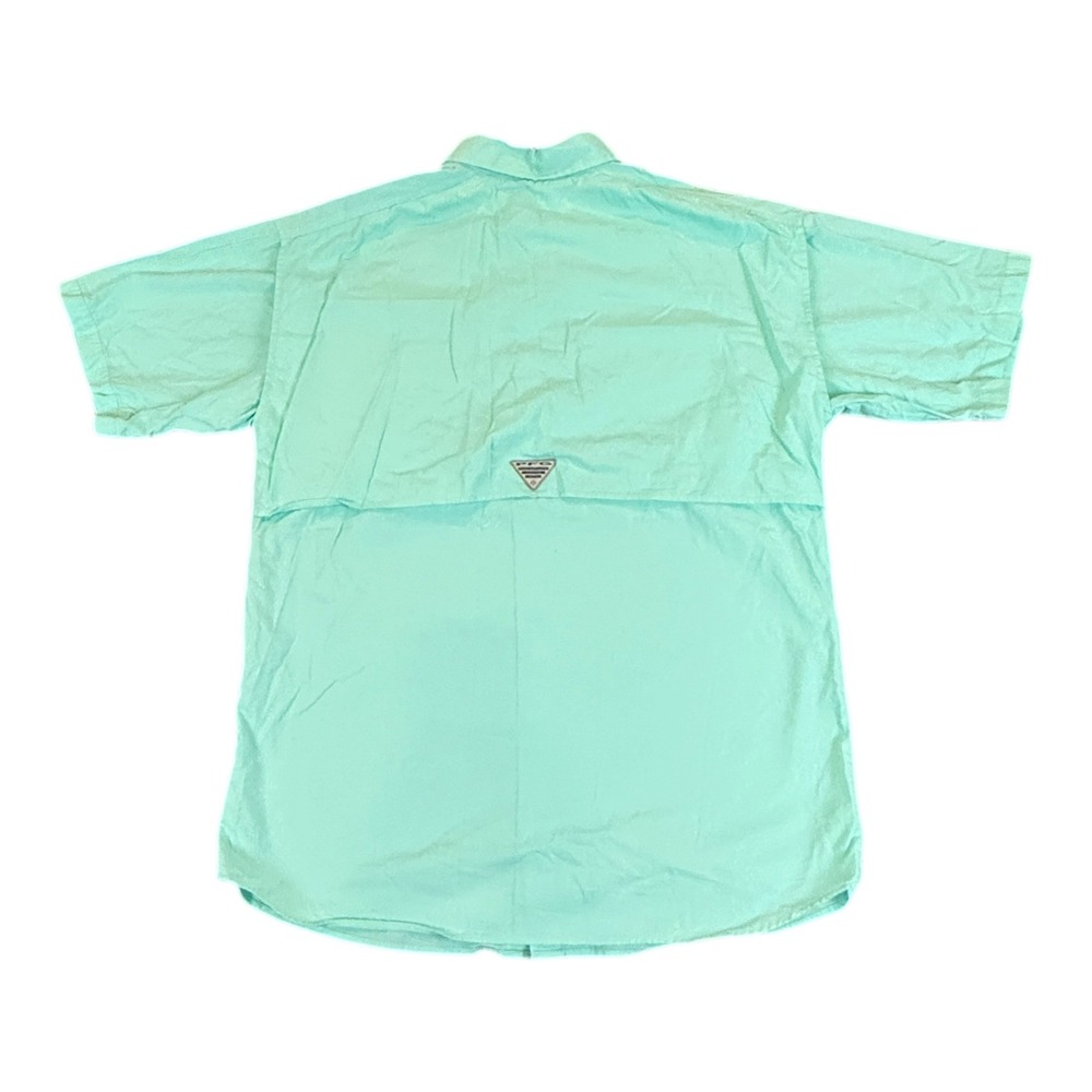 Columbia Shirt PFG Bonehead Fishing Mens Large Green Short Sleeve Fishing Hiking - Picture 10 of 10